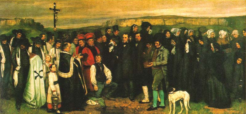 Gustave Courbet. A Burial at Ornans